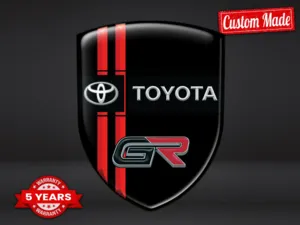 Toyota Domed Decals Sticker Car Durable High End Modern
